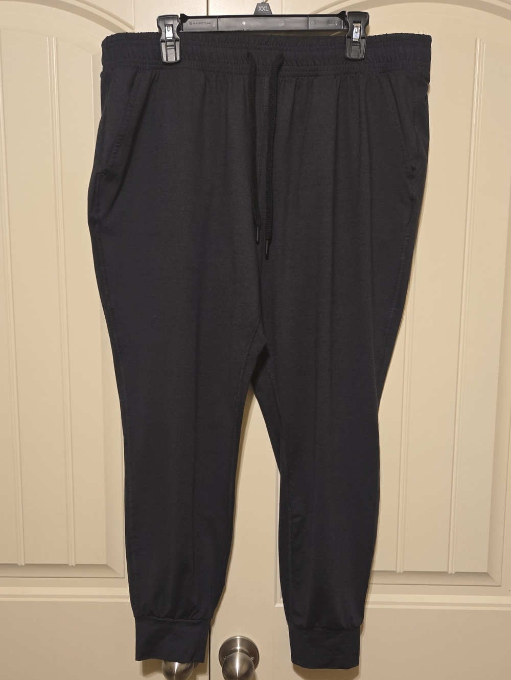 Ladies Black Jogger Pants - Stretch Drawstring Waist